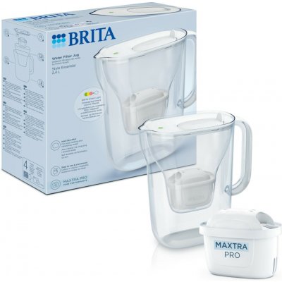 Brita Style Essential 2,4 l bílá a filtr Maxtra Pro Pure Performance – Sleviste.cz