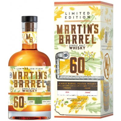 Martin's Barrel singl malt peated whisky LE 2024 60% 0,7 l (karton) – Hledejceny.cz