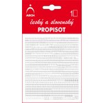 Propisoty Čísla/písmena bílá – Zboží Dáma
