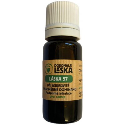 Dokonalá Láska 57 Při agresivitě a nadměrné dominanci pro samce podpůrná inhalace 10 ml – Hledejceny.cz