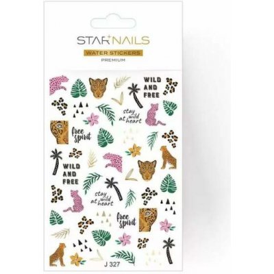 Starnails 2D vodolepky/obtisky PREMIUM J327 – Zboží Mobilmania