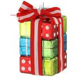 Pro-Tech shop Skleněná vánoční ozdoba barevné dárky 4,8x4,8x8,3cm 69702 – Hledejceny.cz