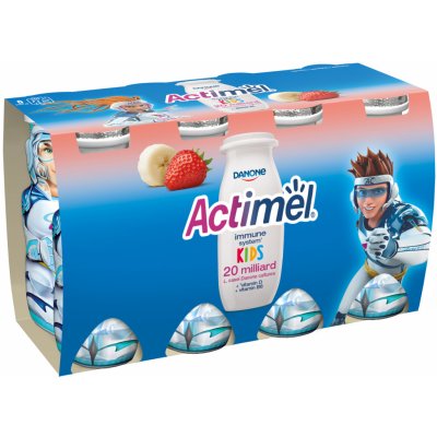 Danone Actimel ActiKids banán a jahoda 8 x 100 g – Hledejceny.cz