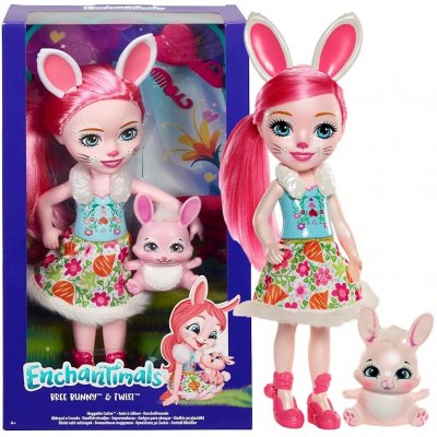 Mattel Enchantimals se zvířátkem zajíčkem Bree Bunny 30 cm – Zboží Mobilmania