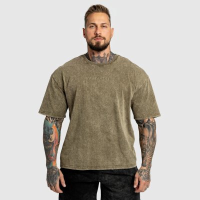 Iron Aesthetics Oversized tričko Heritage washed green – Zboží Dáma