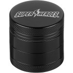 Super Heroes kovová čtyřpatrová drtička tabáku a bylinek 40 mm – Sleviste.cz
