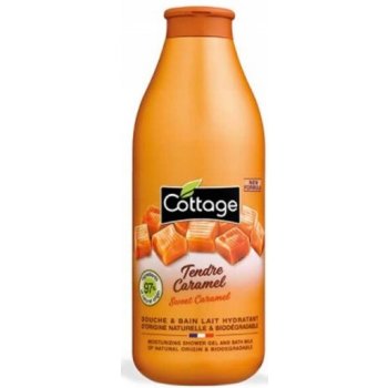 Cottage Moisturizing Shower Milk Sweet Caramel sprchové mléko 97% přírodní 750 ml