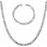 Impress Jewelry Sada z chirurgické oceli Figaro řetízek a náramek 161207173301-5 – Zboží Mobilmania