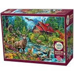 COBBLE HILL Chata s červenou střechou 2000 dílků – Zboží Dáma