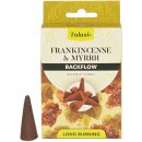 Tulasi Frankincense and Myrrh backflow indické vonné františky 10 ks