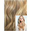 Příčesek do vlasů VLNITÉ DELUXE Clip in 50cm REMY lidské vlasy PŘÍRODNÍ BLOND