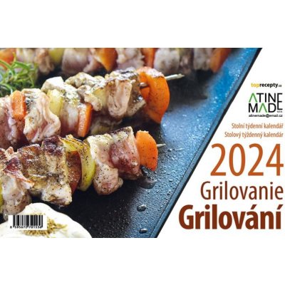 Grilování stolní týdenní 225 x 150 mm 2024 – Zboží Mobilmania