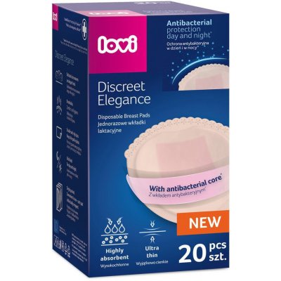 Lovi Vložky do podprsenky antibakteriální Discreet Elegance 20 ks béžové – Zboží Dáma