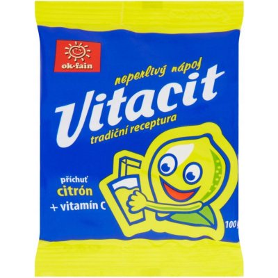 ok-fain Vitacit neprlivý nápoj v prášku citrón+vitamín C 100g – Hledejceny.cz