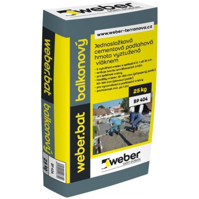 Weber WeberBat Potěr betonový balkonový 25 kg – Hledejceny.cz
