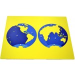 Montessori puzzle mapa oceánů bez rámečku – Zboží Dáma