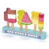 Příslušenství k dětským kuchyňkám Leaf Toys Ice Lolly Shop Tender drevené nanuky 6 druhov na stojane