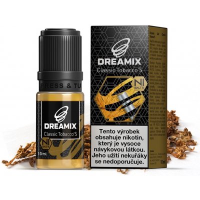 Dreamix Salt Classic Tobacco'S klasický tabák 10 ml 20 mg – Zbozi.Blesk.cz