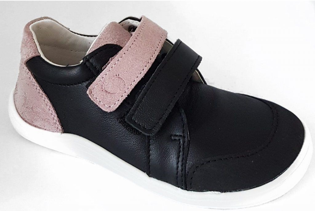 Baby bare shoes Febo Go black/pink