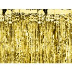 Zlatý party závěs 100 x 200 cm – Hledejceny.cz