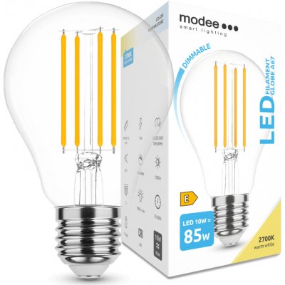 Modee Smart Lighting LED Filament Globe žárovka E27 10W teplá bílá – Zboží Živě
