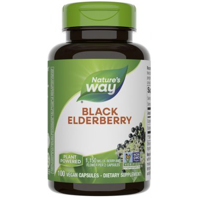 Nature's Way Black Elderberry 100 kapslí – Hledejceny.cz