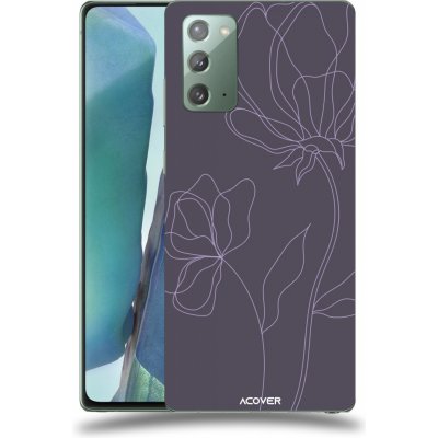 Pouzdro ACOVER Samsung Galaxy Note 20 s motivem Line Flower II – Hledejceny.cz