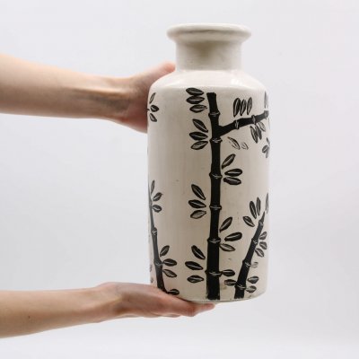 Bamboo Motif Straight Vase - Natural – Hledejceny.cz