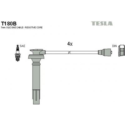 Sada kabelů pro zapalování TESLA T180B – Hledejceny.cz