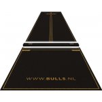 Koberec před terč Bulls Advantage s odhozovou lištou, 300x85 cm, černo-zlatý – Zboží Dáma