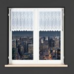 Dekorační metrážová vitrážová záclona VIKTOR - IWONA bílá výška 60 cm MyBestHome – Zboží Dáma