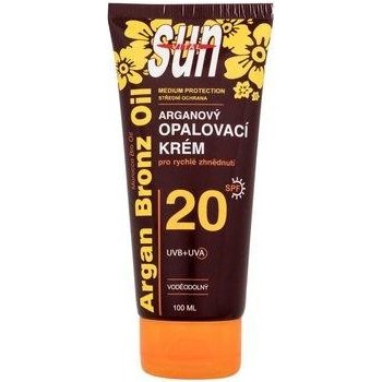 Vivaco SunVital opalovací krém s bio arganovým olejem SPF20 100 ml