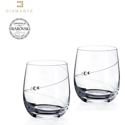 Crystalex Bohemia Glass Sklenice na whisky se Swarovski Elements Silhouette 250 ml – Zbozi.Blesk.cz