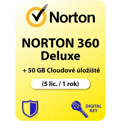 Norton 360 DELUXE 50GB 1US 5DE 1 rok (21419626) – Zboží Mobilmania