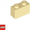 LEGO® doplněk LEGO® 2877 Kostka 1x2 S postraním žebrováním Béžová