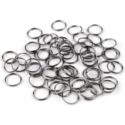 Spojovací kroužek dvojitý Ø12 mm Varianta: 2 nikl černý, Balení: 20 g – Zboží Mobilmania