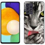 Pouzdro mmCase gelové Samsung Galaxy A52s 5G - zelené kočičí oči – Zboží Mobilmania