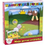 Teddies magnetické puzzle dřevěné Moje první zvířátka 57 dílků – Sleviste.cz