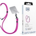 3mk EasyClip univerzální šňůrka pro telefony se zadním krytem růžová – Zboží Živě
