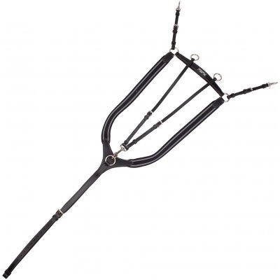 Kentaur Poprsník pro koně ANCONA Tmavě hnědá + zlaté kování – Zboží Mobilmania