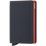 Secrid Slimwallet Matte tmavě modré s oranžovým prošíváním – Sleviste.cz