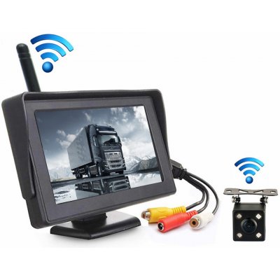 PODOFO Wifi parkovací set K0330 1x4LED kamera s 4,3" LCD displejem
