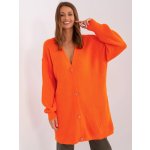 dlouhý svetr na knoflíky s výstřihem do v ba sw 0267 1 49p orange – Hledejceny.cz