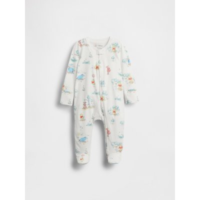Baby overal Gap & Medvídek Pú Unisex Bílá – Zboží Dáma