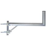 Anténní držák 50cm na stožár s vinklem/dvěma třmeny, rozteč třmenu 100mm, trubka 42/2mm, výška 16cm – Zboží Živě