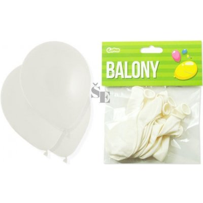 Nafukovací balónky obyčejné bílé až 26cm D610128 — Heureka.cz