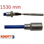 Knott Lanovod brzdový nerez 1530/1740 mm, závit M8 – Zboží Mobilmania