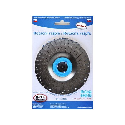 Rotační rašple 125x22,2mm - jemná čepel 1,5mm – Zboží Dáma