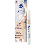 Nivea Hyaluron Cellular Filler 3in1 Eye Care Cushion tónovací oční krém v houbičce 02 Medium 4 ml – Zboží Dáma