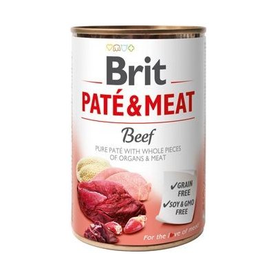 Brit Care Brit Dog Paté & Meat Beef konzerva 400g